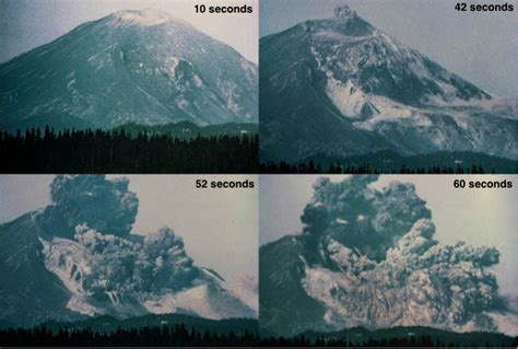 Footage of the 1980 Mount St. Helens Eruption .
